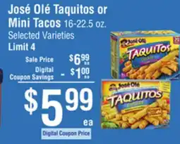 Smart & Final José Olé Taquitos or Mini Tacos offer