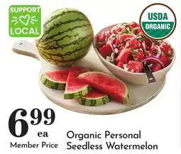 Pavilions Organic Personal Seedless Watermelon offer