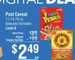 Smart & Final Post Cereal offer