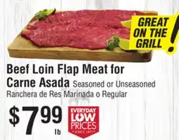 Smart & Final Beef Loin Flap Meat for Carne Asada offer