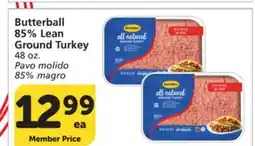 Vons Butterball 85% Lean Ground Turkey offer