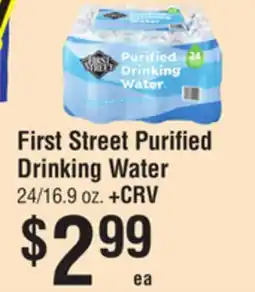 Smart & Final First Street Purified Drinking Water offer