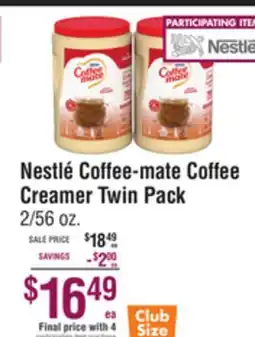 Smart & Final Nestlé Coffee-mate Coffee Creamer Twin Pack offer