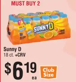 Smart & Final Sunny D offer