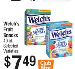 Smart & Final Welch's Fruit Snacks offer