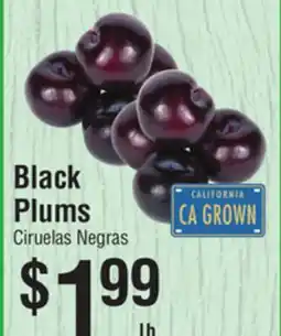 Smart & Final Black Plums offer