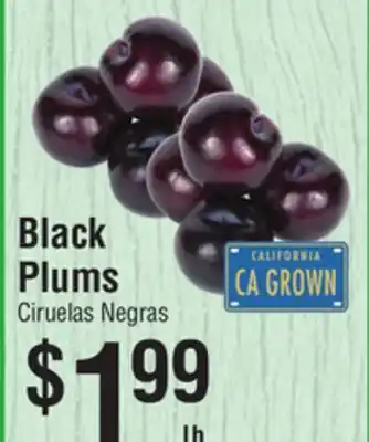Smart & Final Black Plums offer