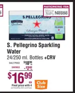 Smart & Final S. Pellegrino Sparkling Water offer