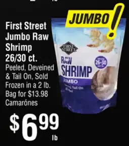 Smart & Final First Street Jumbo Raw Shrimp 26/30 ct offer