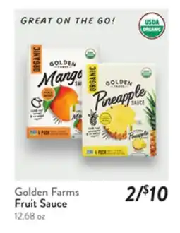 Fresh Thyme Golden Farms Fruit Sauce offer