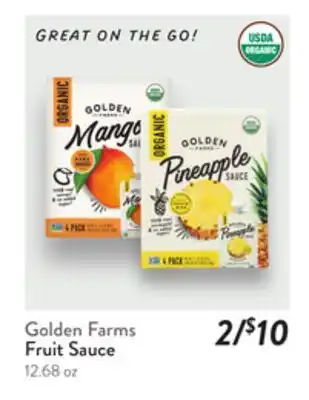 Fresh Thyme Golden Farms Fruit Sauce offer