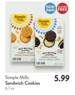 Fresh Thyme Simple Mills Sandwich Cookies offer