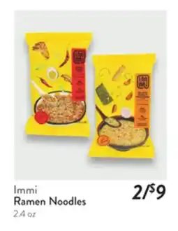Fresh Thyme Immi Ramen Noodles offer