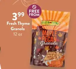 Fresh Thyme Fresh Thyme Granola offer