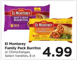 Food 4 Less El Monterey Family Pack Burritos or Chimichangas offer