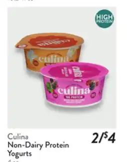 Fresh Thyme Culina Non-Dairy Protein Yogurts offer