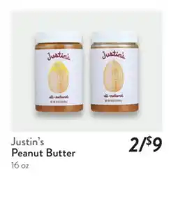 Fresh Thyme Justin's Peanut Butter offer