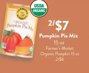 Fresh Thyme Pumpkin Pie Mix offer