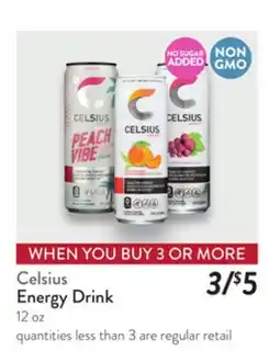 Fresh Thyme Celsius Energy Drink offer