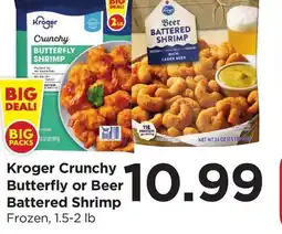 Food 4 Less Kroger Crunchy Butterfly or Beer Battered Shrimp offer