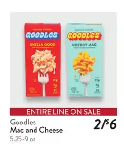 Fresh Thyme Goodles Mac and Cheese offer