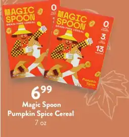 Fresh Thyme Magic Spoon Pumpkin Spice Cereal offer