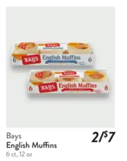 Fresh Thyme Bays English Muffins offer