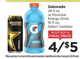 Food 4 Less Gatorade offer