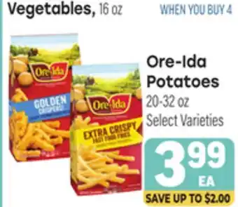 Tony’s Fresh Market Ore-Ida Potatoes offer