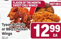 Tony’s Fresh Market Tyson Buffalo or BBQ Chicken or BBQ Chicken Wings Wings offer