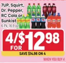 Tony’s Fresh Market 7UP, Squirt, Dr. Pepper,, RC Cola or Sunkist offer