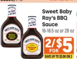 Tony’s Fresh Market Sweet Baby Ray's BBQ Sauce offer