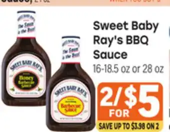 Tony’s Fresh Market Sweet Baby Ray's BBQ Sauce offer