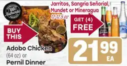 Tony’s Fresh Market Adobo Chicken (64 oz) or Pernil Dinner offer