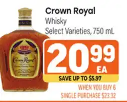 Tony’s Fresh Market Crown Royal Whisky offer