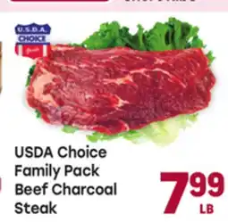 Tony’s Fresh Market USDA Choice Family Pack Beef Charcoal Steak offer