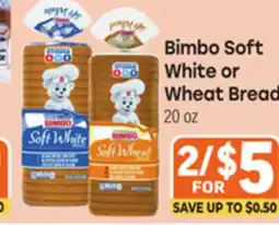 Tony’s Fresh Market Bimbo Soft White or Wheat Bread offer