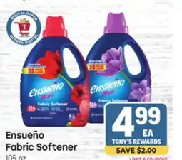 Tony’s Fresh Market Ensueño Fabric Softener offer