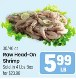 Tony’s Fresh Market Raw Head-On Shrimp offer