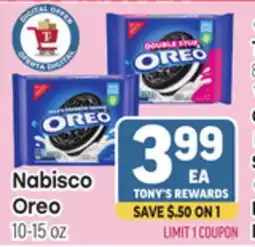 Tony’s Fresh Market Nabisco Oreo offer