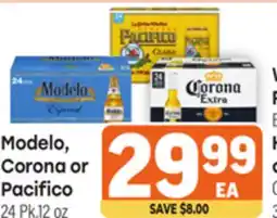Tony’s Fresh Market Modelo, Corona or Pacifico offer
