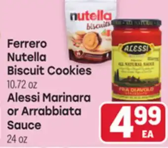 Tony’s Fresh Market Ferrero Nutella Biscuit Cookies 10.72 oz Alessi Marinara or Arrabbiata Sauce So 24 oz offer