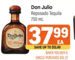 Tony’s Fresh Market Don Julio Reposado Tequila offer