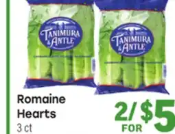 Tony’s Fresh Market Romaine Hearts offer