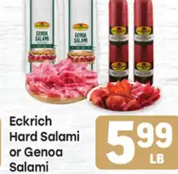 Tony’s Fresh Market Eckrich Hard Salami or Genoa Salami offer