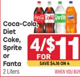 Tony’s Fresh Market Coca-Cola, Diet Coke, Sprite or Fanta offer