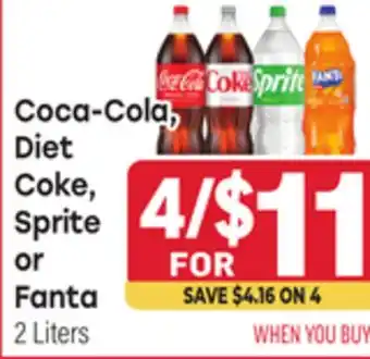 Tony’s Fresh Market Coca-Cola, Diet Coke, Sprite or Fanta offer