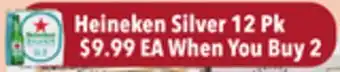 Tony’s Fresh Market Heineken Silver offer