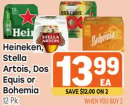 Tony’s Fresh Market Heineken, Stella Artois, Dos Equis or Bohemia offer