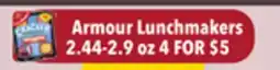 Tony’s Fresh Market Armour Lunchmakers offer